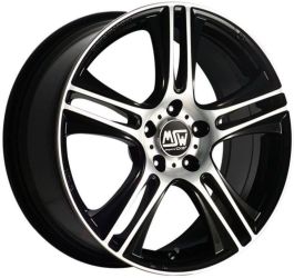Janta aliaj MSW 11 Black Full Polished (Gbfp) 7x17 4x108 ET25