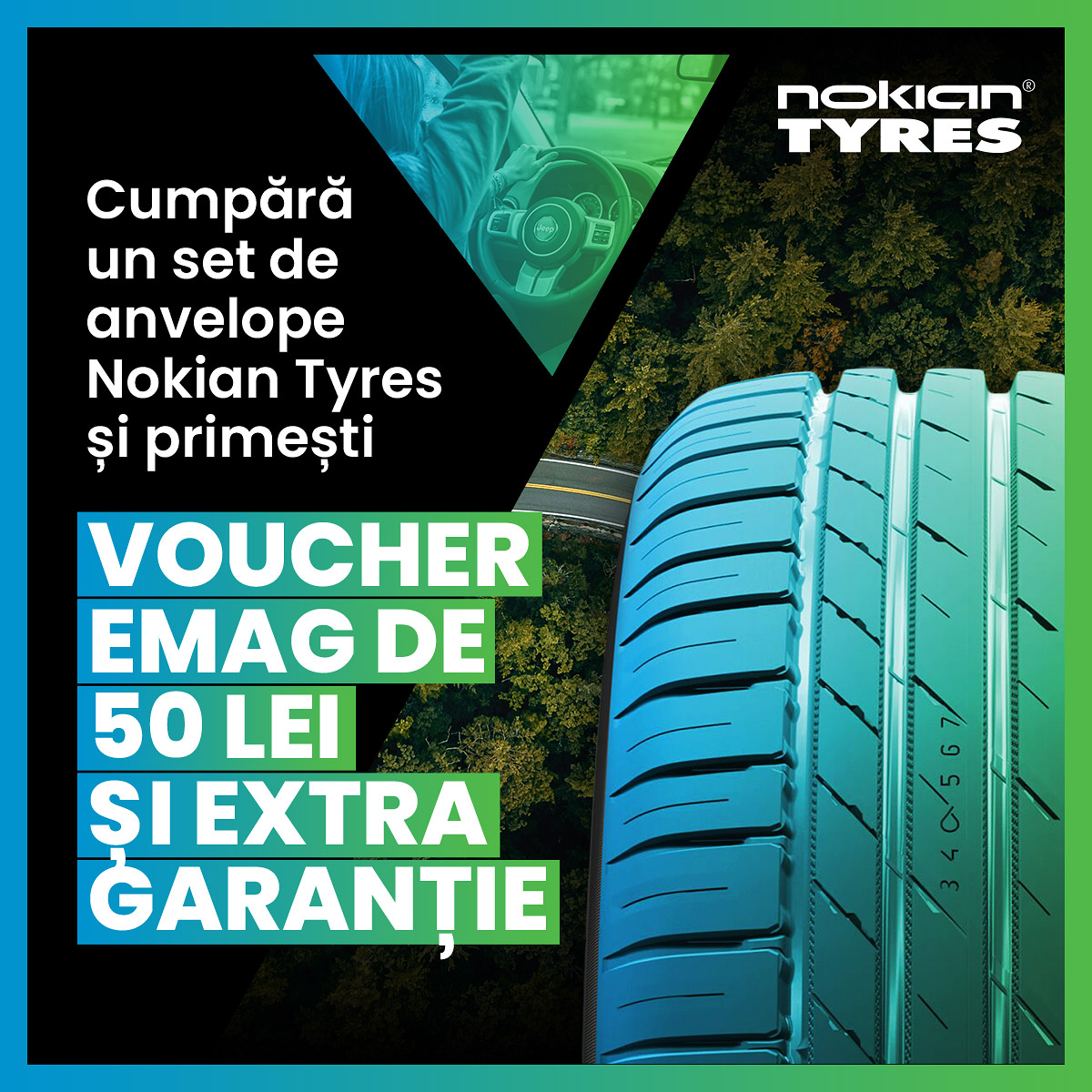 VOUCHER EMAG DE 50 LEI SI EXTRAGARANTIE - Articole anvelope iarna, vara, all season