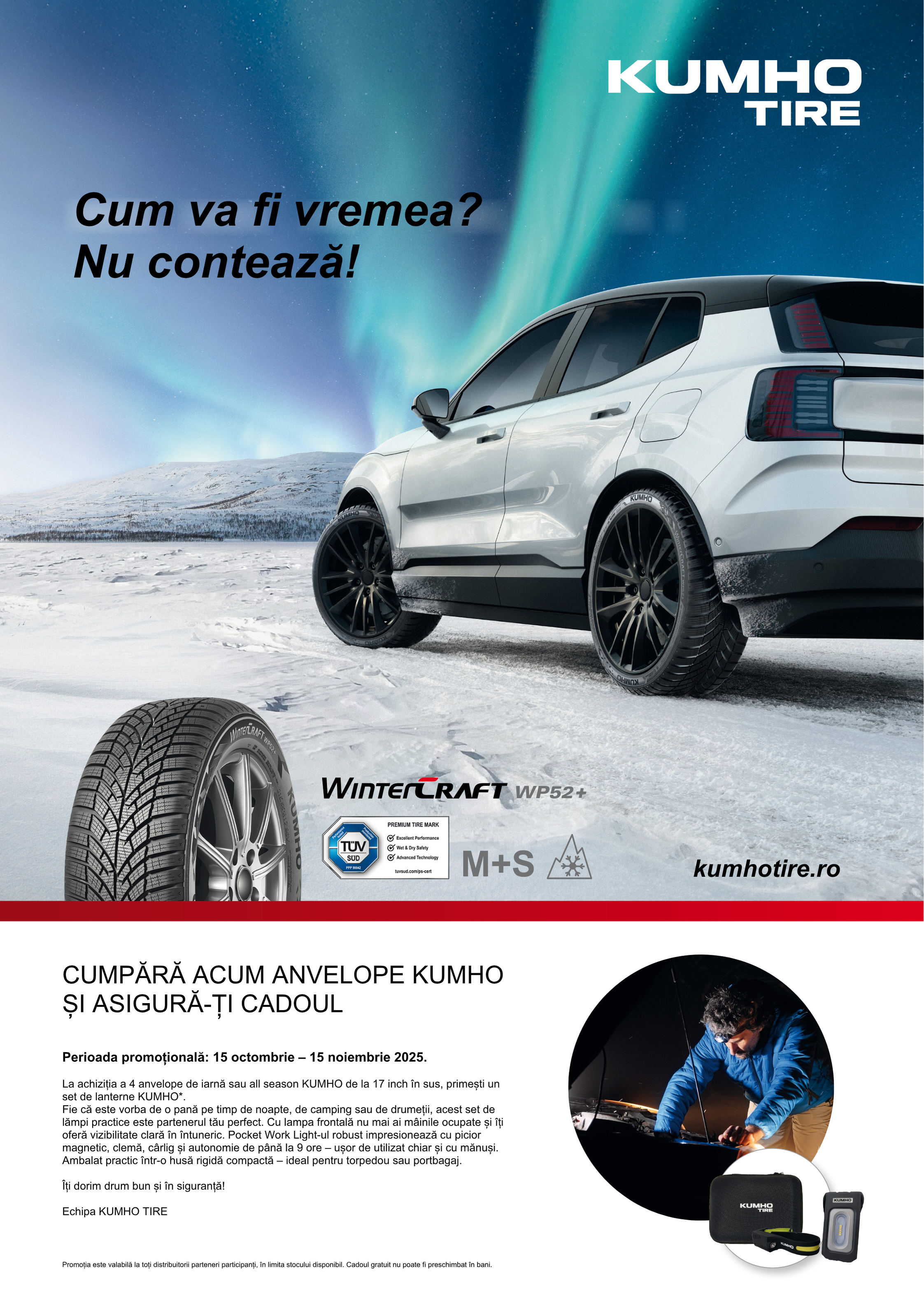 CUMPARA ACUM 4 ANVELOPE KUMHO DE IARNA SAU ALL SEASON SI ASIGURA-TI CADOUL - Articole anvelope iarna, vara, all season