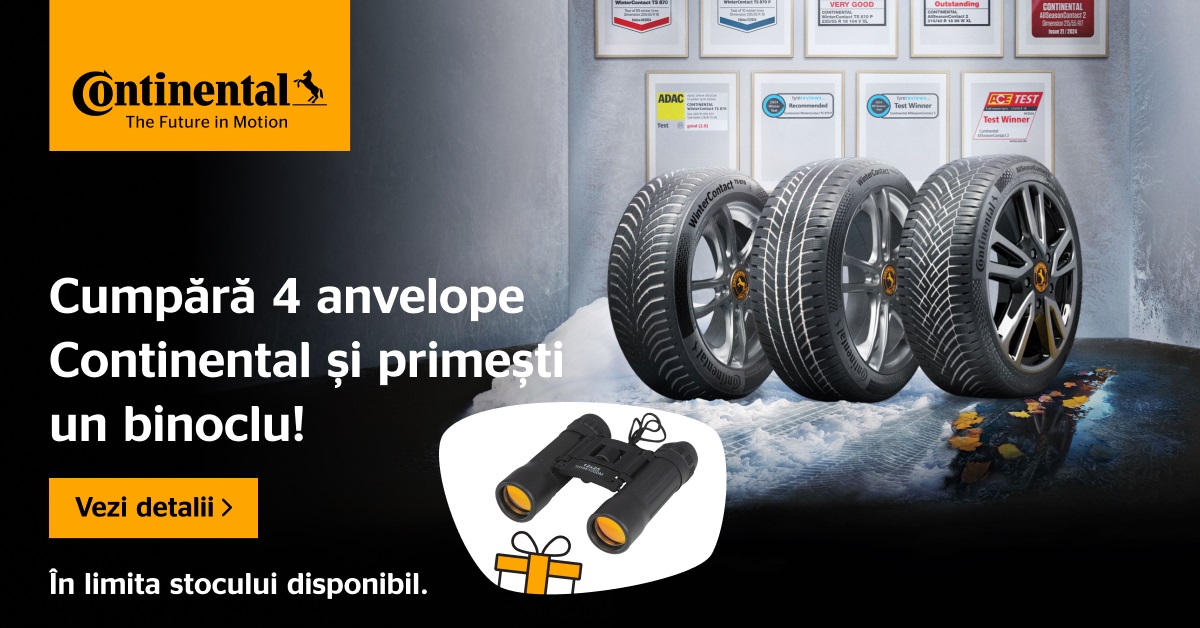 Cumpara 4 anvelope Continental si primesti un BINOCLU ! - Articole anvelope iarna, vara, all season